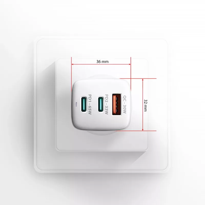 Axagon ACU-DPQ65W PD3.0 & QC4+ 3x ΕΞΟΔΟΙ φορτιστής τοίχου 65W