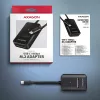 Axagon ADM2-CM προσαρμογέας USB-C M.2 NVMe SATA 10Gbps μαύρος