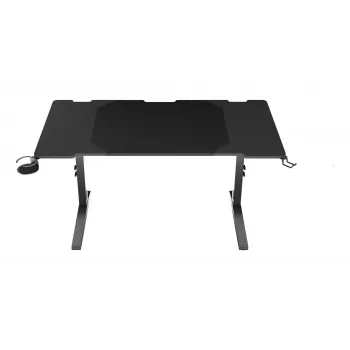 Ίσιο γραφείο υπολογιστή GENESIS NDS-2249 μαύρο MDF 140x75cm