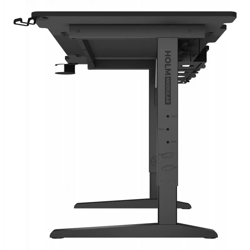 Ίσιο γραφείο υπολογιστή GENESIS NDS-2249 μαύρο MDF 140x75cm