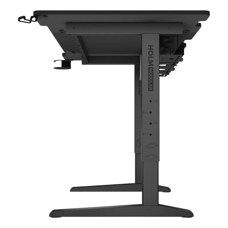 Ίσιο γραφείο υπολογιστή GENESIS NDS-2249 μαύρο MDF 140x75cm