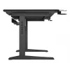 Ίσιο γραφείο υπολογιστή GENESIS NDS-2249 μαύρο MDF 140x75cm