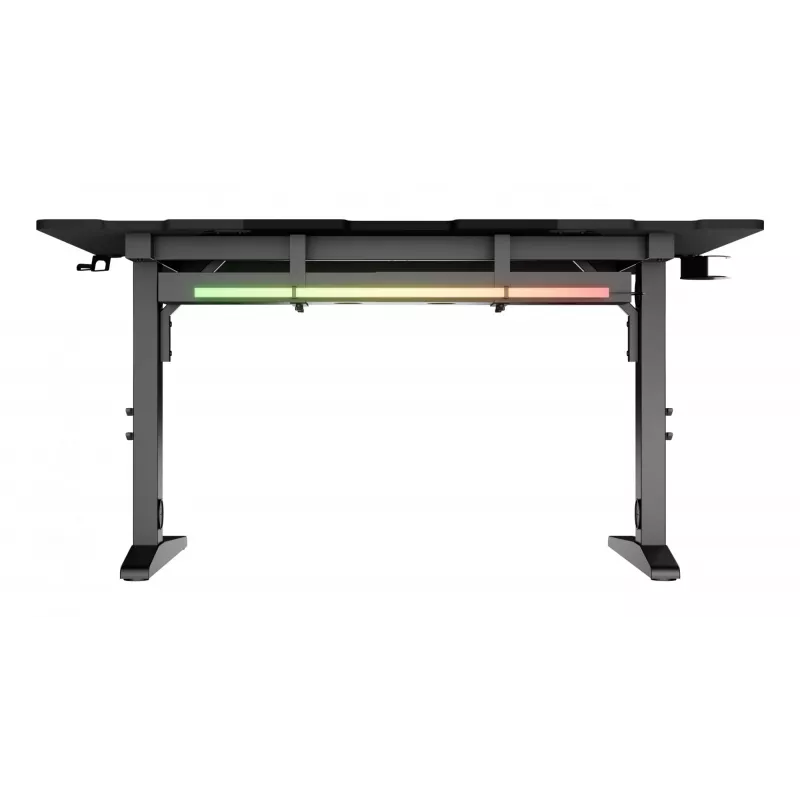 Ίσιο γραφείο υπολογιστή GENESIS NDS-2249 μαύρο MDF 140x75cm
