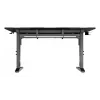 Ίσιο γραφείο υπολογιστή GENESIS NDS-2249 μαύρο MDF 140x75cm