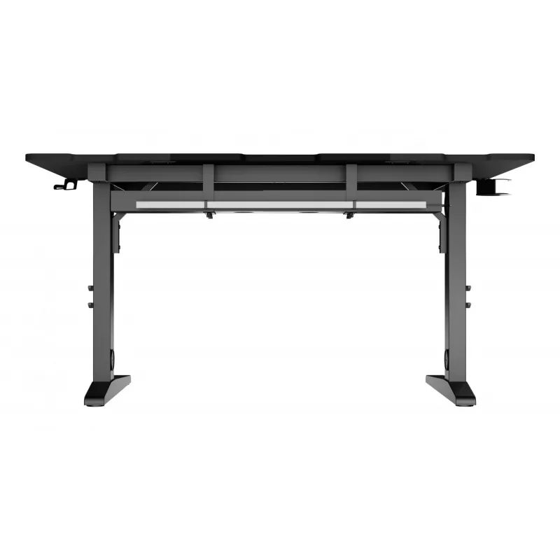 Ίσιο γραφείο υπολογιστή GENESIS NDS-2249 μαύρο MDF 140x75cm