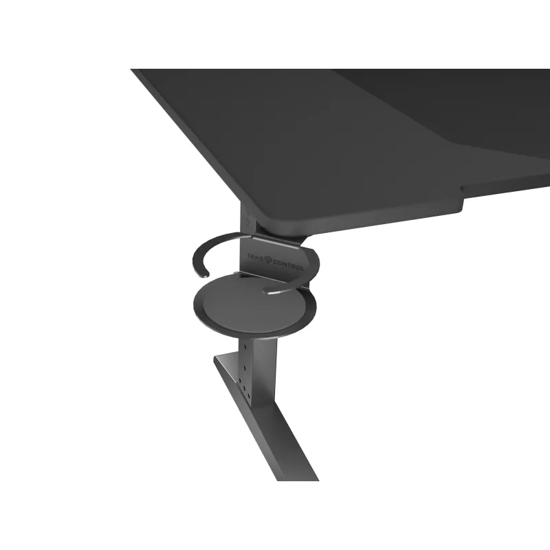 Ίσιο γραφείο υπολογιστή GENESIS NDS-2249 μαύρο MDF 140x75cm