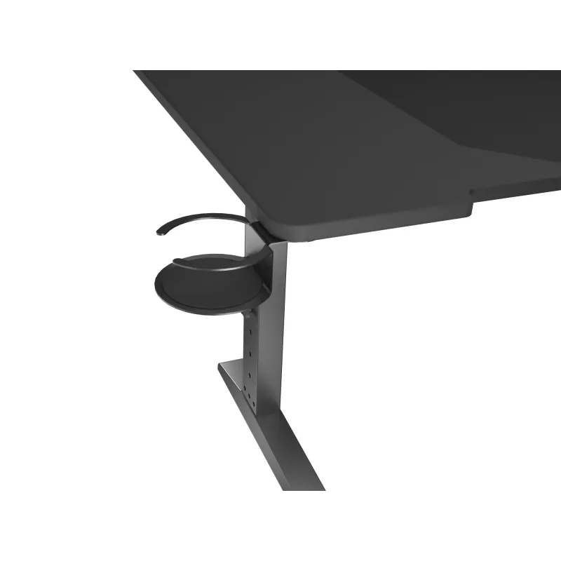 Ίσιο γραφείο υπολογιστή GENESIS NDS-2249 μαύρο MDF 140x75cm