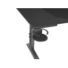 Ίσιο γραφείο υπολογιστή GENESIS NDS-2249 μαύρο MDF 140x75cm