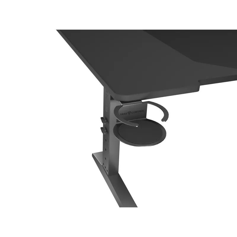 Ίσιο γραφείο υπολογιστή GENESIS NDS-2249 μαύρο MDF 140x75cm