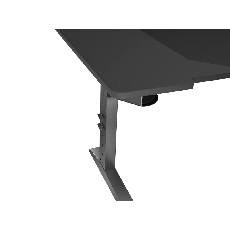 Ίσιο γραφείο υπολογιστή GENESIS NDS-2249 μαύρο MDF 140x75cm