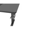 Ίσιο γραφείο υπολογιστή GENESIS NDS-2249 μαύρο MDF 140x75cm