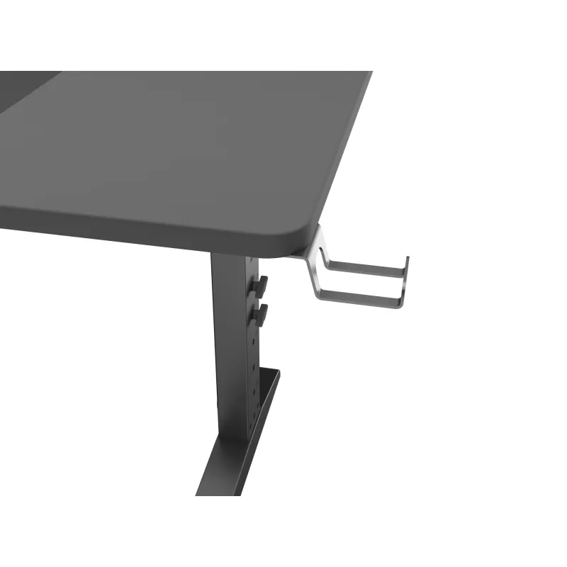 Ίσιο γραφείο υπολογιστή GENESIS NDS-2249 μαύρο MDF 140x75cm