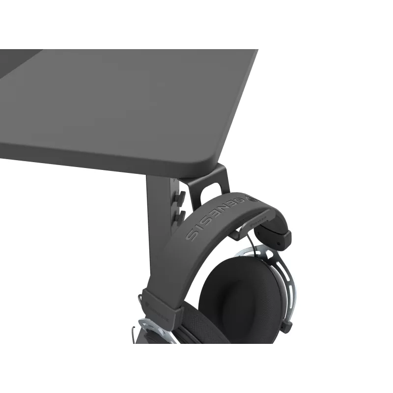 Ίσιο γραφείο υπολογιστή GENESIS NDS-2249 μαύρο MDF 140x75cm