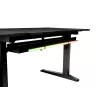 Ίσιο γραφείο υπολογιστή GENESIS NDS-2249 μαύρο MDF 140x75cm