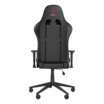 Πολυθρόνα gaming GENESIS Nitro 440 G2, επενδεδυμένο κάθισμα, ύφασμα/τεχνητό δέρμα, γκρι/μαύρο, έως 120 kg, ρυθμιζόμενη πλάτη και μπράτσα 1D