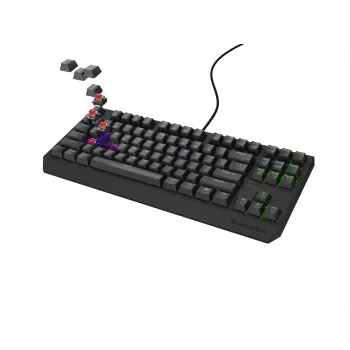 GENESIS Thor 230 TKL Πληκτρολόγιο Gaming USB + RF Wireless + Bluetooth QWERTY Μαύρο