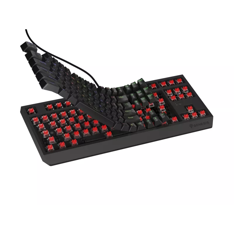GENESIS Thor 230 TKL Πληκτρολόγιο Gaming USB + RF Wireless + Bluetooth QWERTY Μαύρο