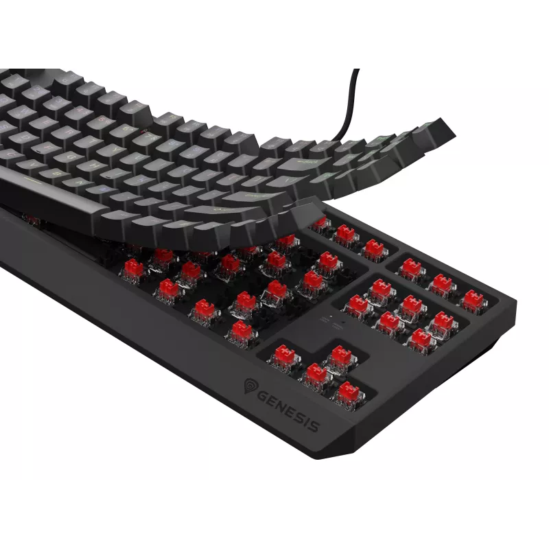 GENESIS Thor 230 TKL Πληκτρολόγιο Gaming USB + RF Wireless + Bluetooth QWERTY Μαύρο