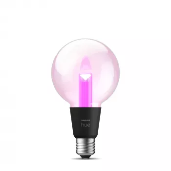 Έξυπνη λάμπα Philips Hue White and Colour Ambience G95 E27, 6,8 W, Bluetooth/Zigbee, διαφανές