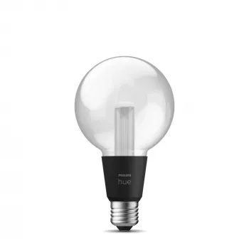 Έξυπνη λάμπα Philips Hue White and Colour Ambience G95 E27, 6,8 W, Bluetooth/Zigbee, διαφανές