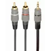 GEMBIRD 3,5 mm Stereo σε 2xRCA αρσενικό βύσμα, 1,5 m Καλώδιο - επιχρυσωμένοι σύνδεσμοι