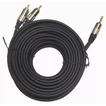GEMBIRD 3,5 mm Stereo σε 2xRCA αρσενικό βύσμα, 1,5 m Καλώδιο - επιχρυσωμένοι σύνδεσμοι