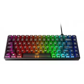 Μηχανικό πληκτρολόγιο gaming Lenovo Legion K510 Mini Pro 75% US-Αγγλικά, 84 πλήκτρα, RGB, USB, καλώδιο 1,8 m, μαύρο/διαφανές