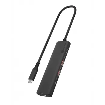 ICY BOX IB-HUB1437-CPD Ενσύρματο USB 3.2 Gen 2 (3.1 Gen 2) Type-C μαύρο