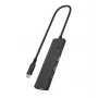 ICY BOX IB-HUB1437-CPD Ενσύρματο USB 3.2 Gen 2 (3.1 Gen 2) Type-C μαύρο