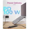 ICY BOX IB-HUB1437-CPD Ενσύρματο USB 3.2 Gen 2 (3.1 Gen 2) Type-C μαύρο