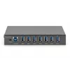 DIGITUS USB 3.0 HUB - 7 θύρες - Industrial Metal PSU 15-kV ESD Table Wall DIN Rail mount