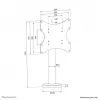 Neomounts βάση τηλεόρασης γραφείου με βίδες DS42-430BL12 μέγ. 50 kg 23-43 ίντσες