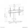 Neomounts DS45-430BL16 βάση τηλεόρασης 37-70 ίντσες – περιστρεφόμενη (ανοιγμένη συσκευασία)