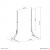 Neomounts DS45-430BL19 βάση τηλεόρασης 23-75 ίντσες