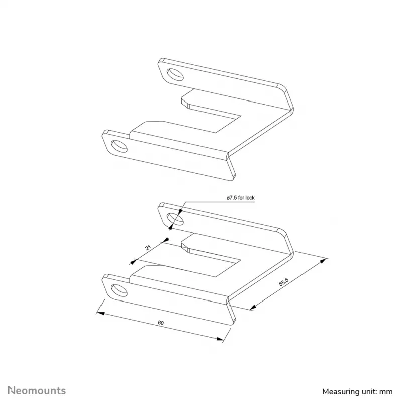 Neomounts ABL-875 σετ φρένων τροχών για καρότσια (2 τεμ.)