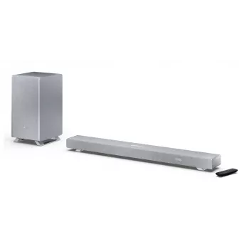 Sharp HT-SBW53121(SL) 3.1.2 Dolby Atmos/DTS:X ηχομπάρα με ασύρματο subwoofer, 550 W, Bluetooth, ασημί