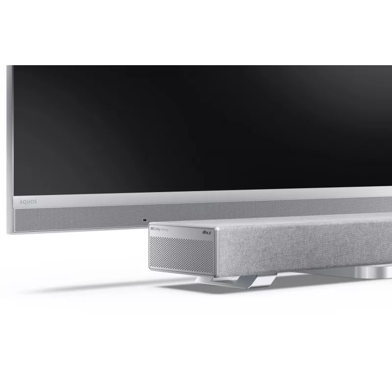 Sharp HT-SBW53121(SL) 3.1.2 Dolby Atmos/DTS:X ηχομπάρα με ασύρματο subwoofer, 550 W, Bluetooth, ασημί