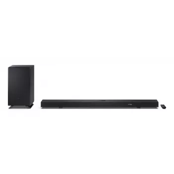 Sharp HT-SBW55121(BK) 5.1.2 Dolby Atmos/DTS:X ηχομπάρα με ασύρματο subwoofer, 650 W, Bluetooth, μαύρη