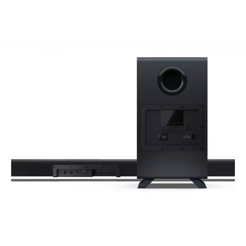 Sharp HT-SBW55121(BK) 5.1.2 Dolby Atmos/DTS:X ηχομπάρα με ασύρματο subwoofer, 650 W, Bluetooth, μαύρη