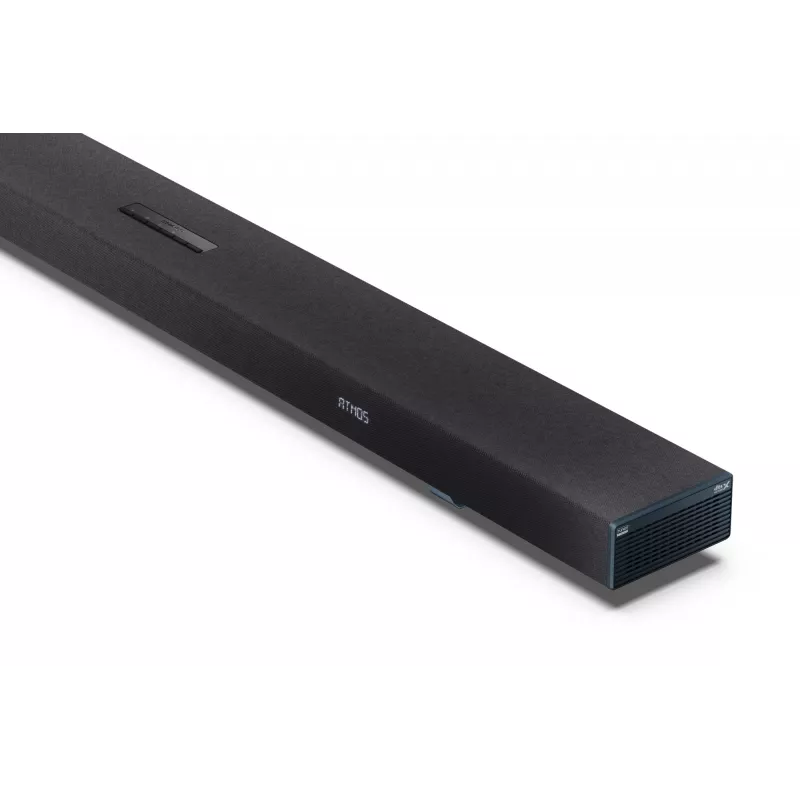 Sharp HT-SBW55121(BK) 5.1.2 Dolby Atmos/DTS:X ηχομπάρα με ασύρματο subwoofer, 650 W, Bluetooth, μαύρη
