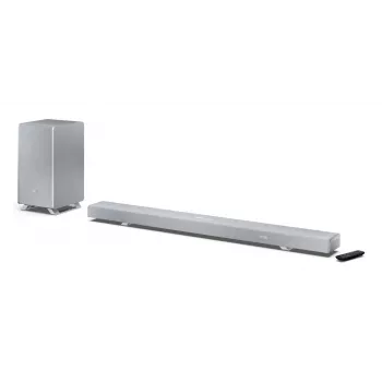 Sharp HT-SBW55121(SL) 5.1.2 Dolby Atmos/DTS:X ηχομπάρα με ασύρματο subwoofer, 650 W, Bluetooth, ασημί