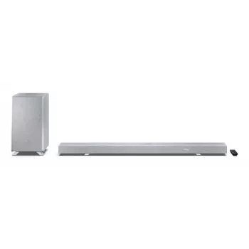 Sharp HT-SBW55121(SL) 5.1.2 Dolby Atmos/DTS:X ηχομπάρα με ασύρματο subwoofer, 650 W, Bluetooth, ασημί