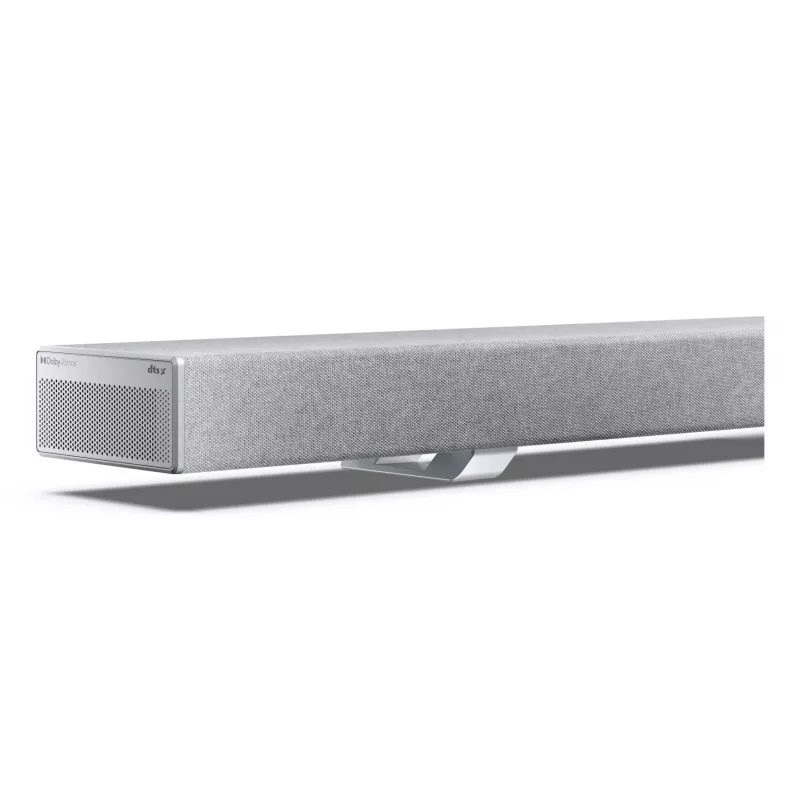 Sharp HT-SBW55121(SL) 5.1.2 Dolby Atmos/DTS:X ηχομπάρα με ασύρματο subwoofer, 650 W, Bluetooth, ασημί