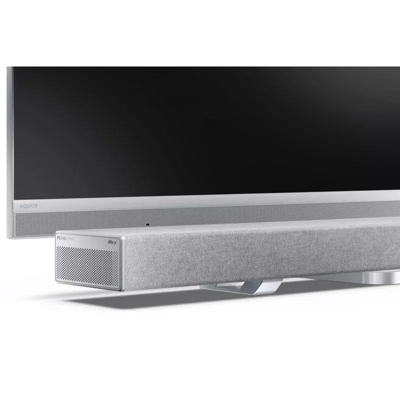 Sharp HT-SBW55121(SL) 5.1.2 Dolby Atmos/DTS:X ηχομπάρα με ασύρματο subwoofer, 650 W, Bluetooth, ασημί
