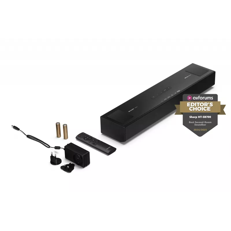 Sharp HT-SB700 Ηχόμπαρα Ηχείο Μαύρη 2.0.2 κανάλια 140 W