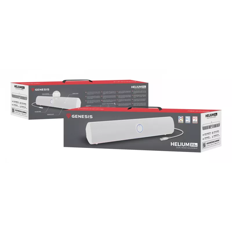 GENESIS NCS-2305 Ηχείο soundbar λευκό 2.0 κανάλια 10 W