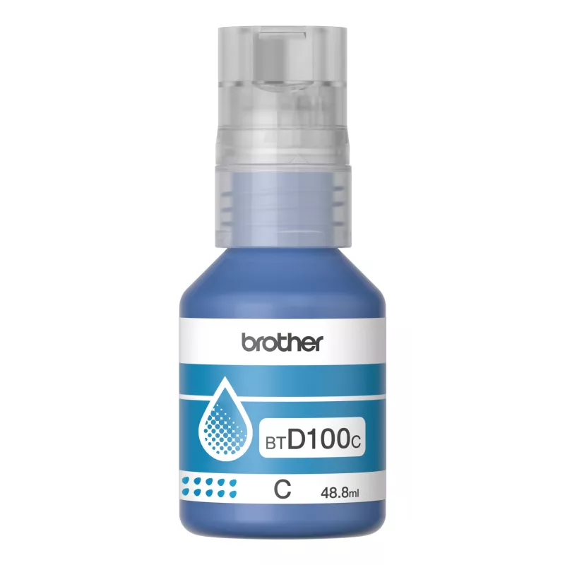 Μελανοδοχείο Brother BTD100C Cyan Original 48.8 ml για εκτυπωτές Brother, 91 g