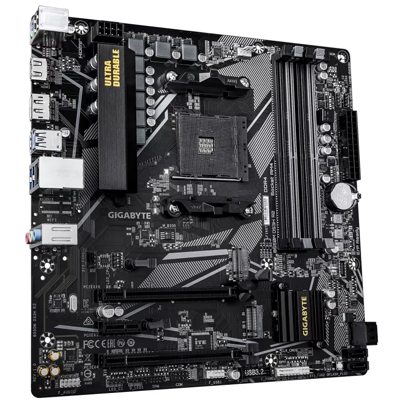 Μητρική κάρτα GIGABYTE B550M DS3H R2, B550, Socket AM4, Micro ATX
