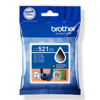 Brother LC521BK γνήσιο μελανοδοχείο – μαύρο
