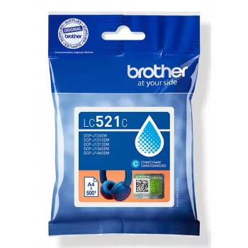Brother LC521C γνήσιο μελανοδοχείο - cyan